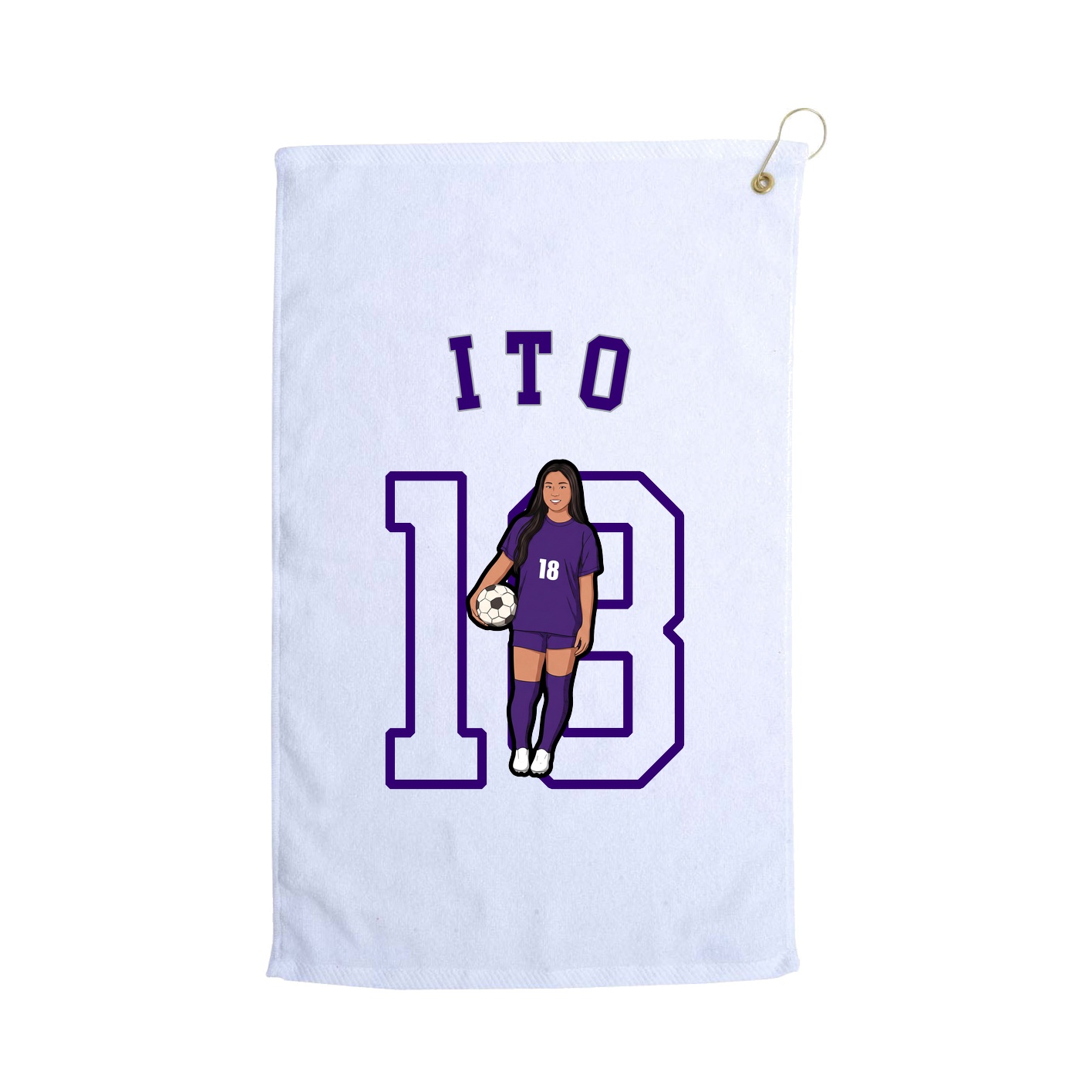 Golf Towel — Shirsey Arch in White