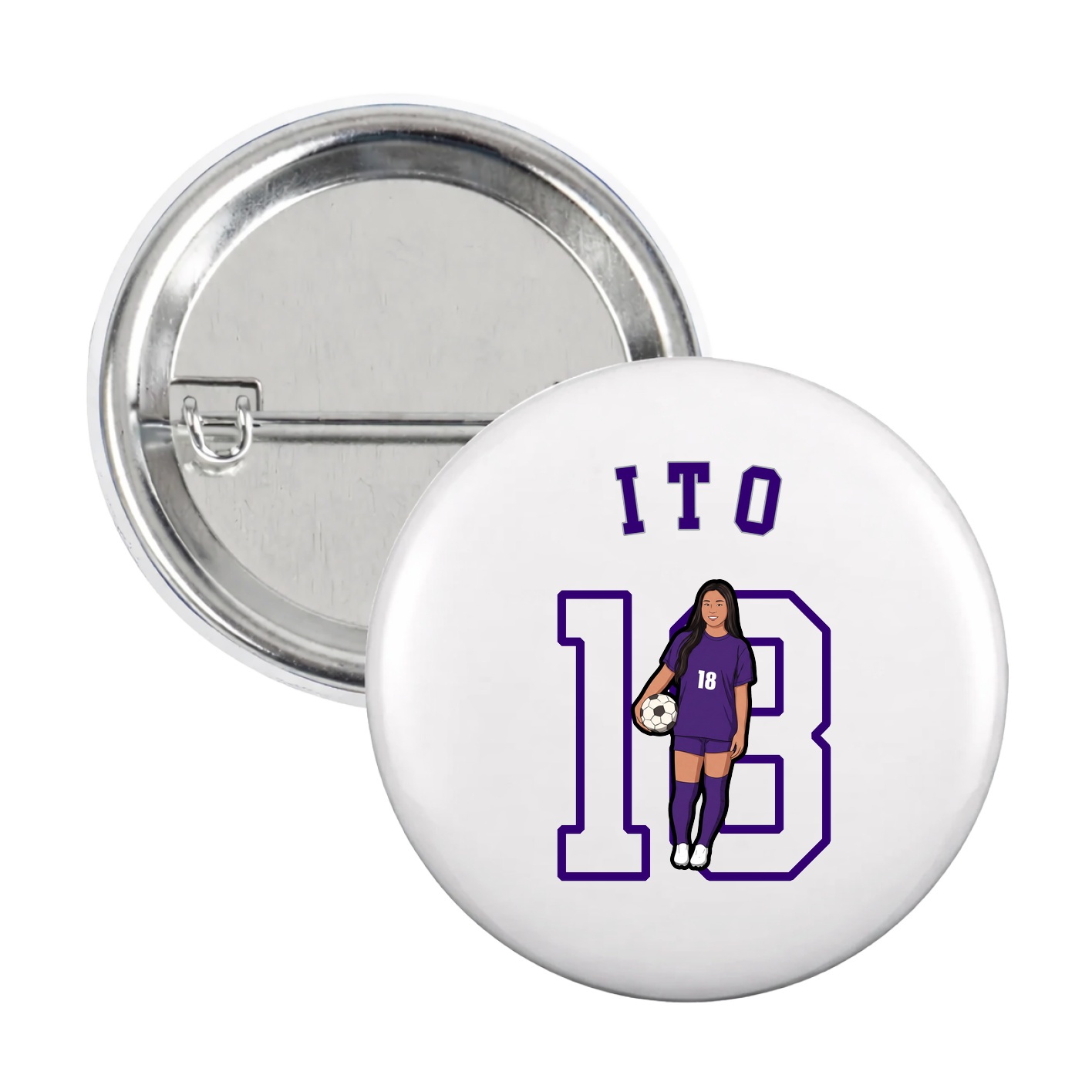 Game Day Button — Shirsey Arch in White