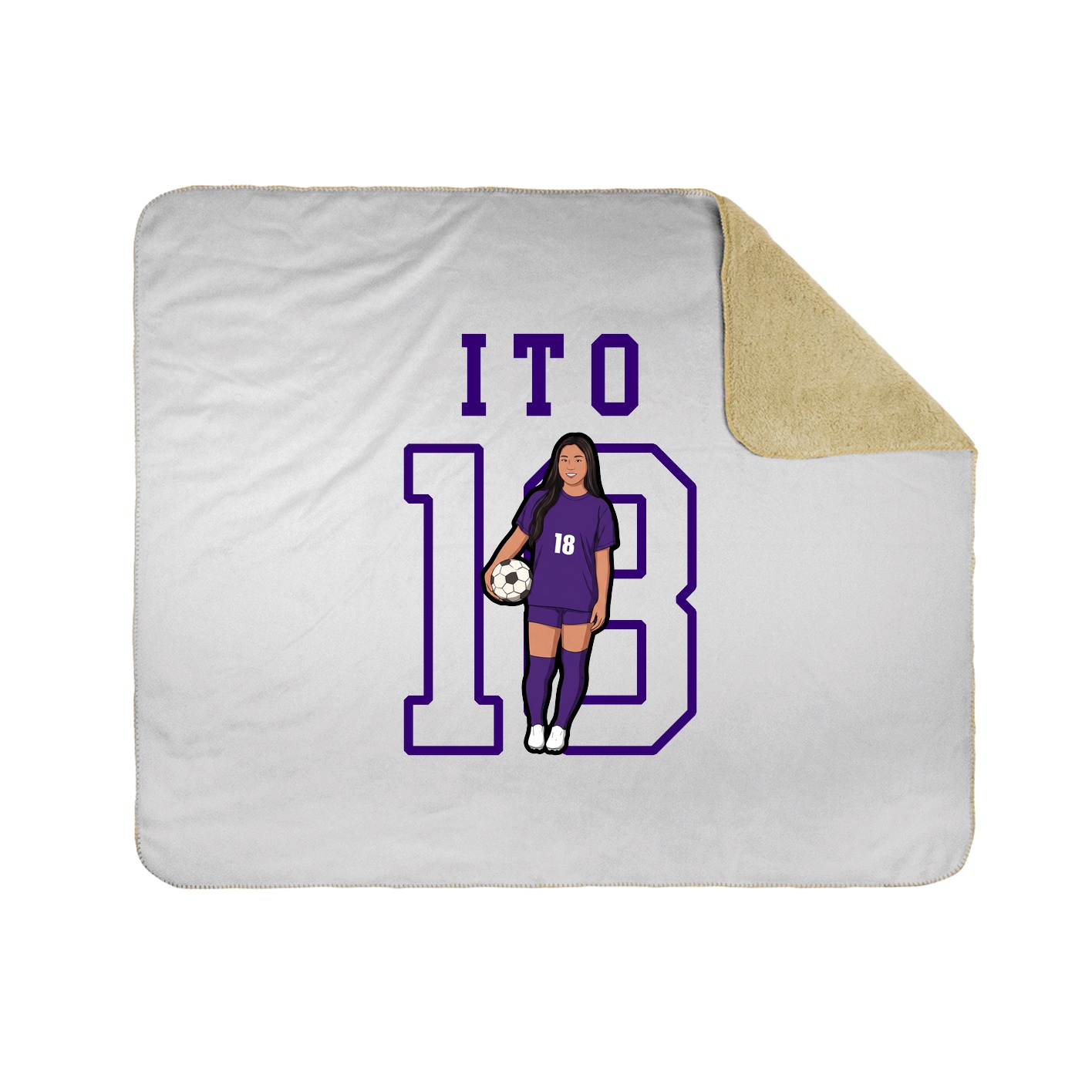 Throw Blanket — Shirsey in White