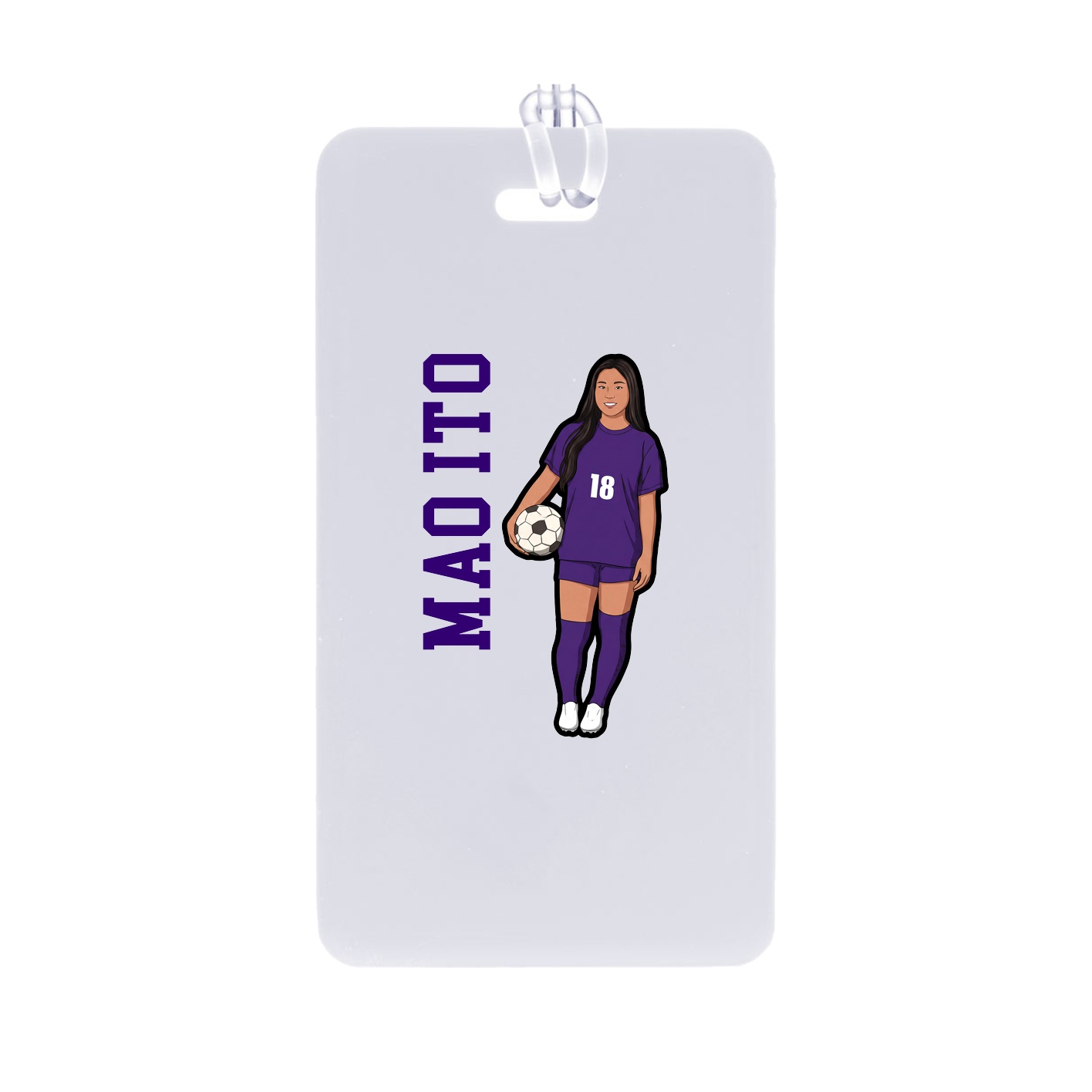 Bag Tag — Name Vertical in Classic