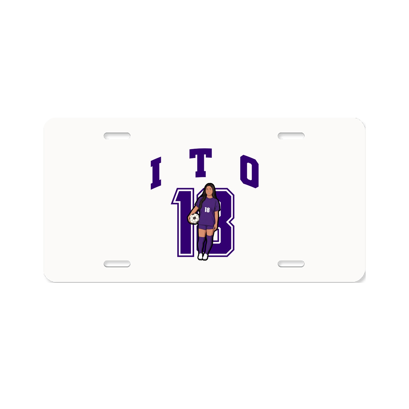 License Plate — Number in Classic