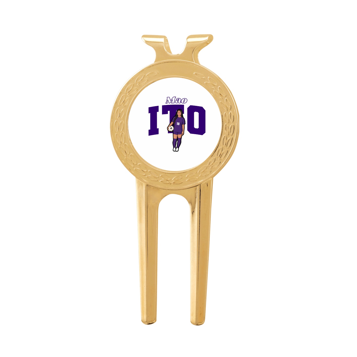 Divot Tool with Ball Marker — Name Arch in Classic