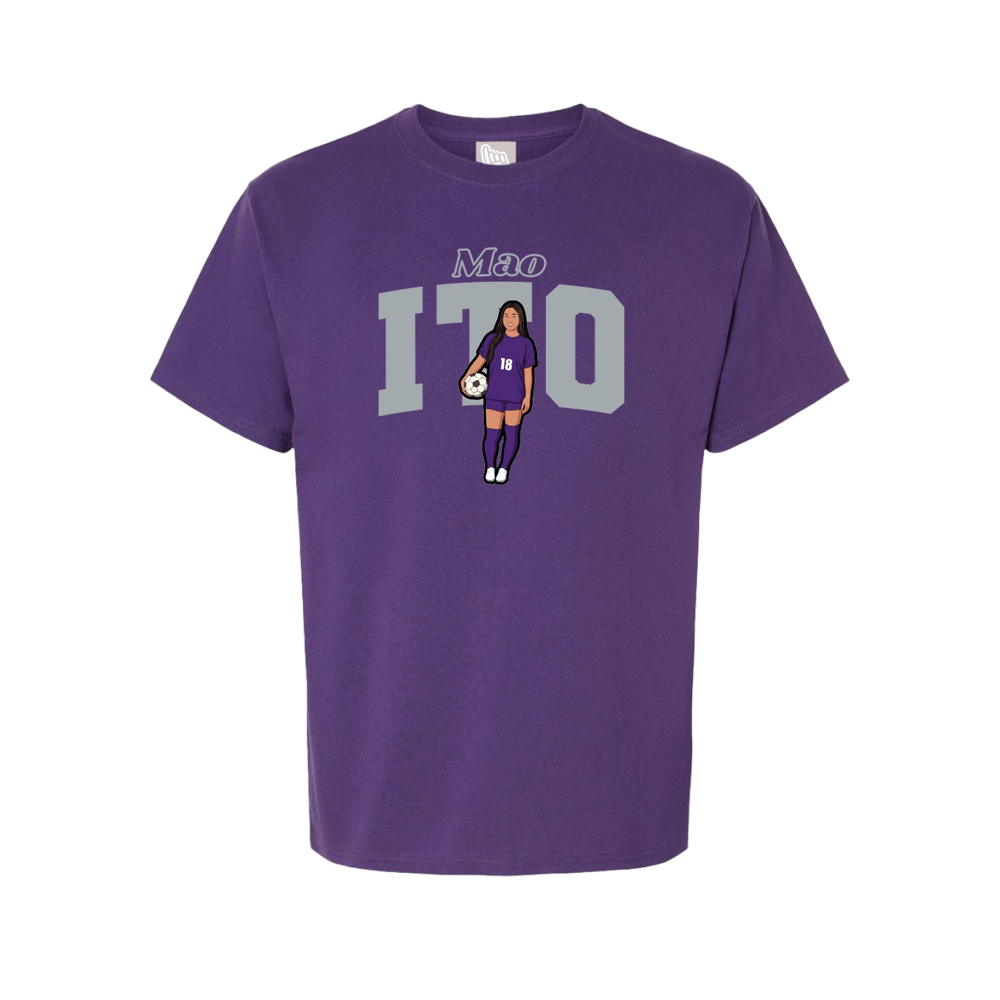 Youth Tee — Name Arch in Purple