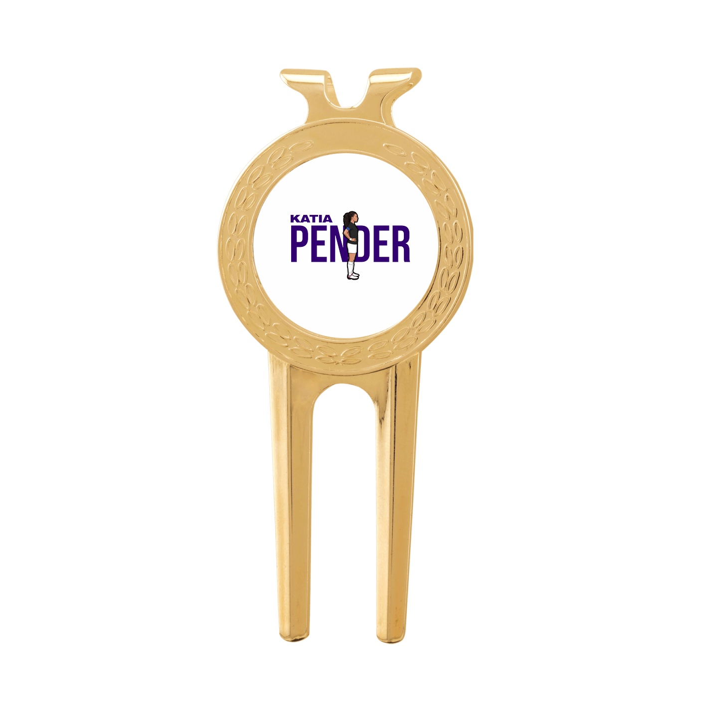 Divot Tool with Ball Marker — Player Name in Classic