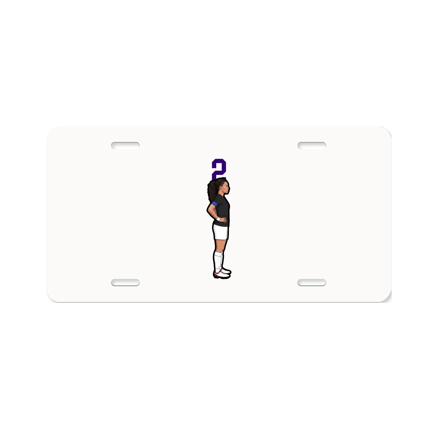 License Plate — Number Top in Classic