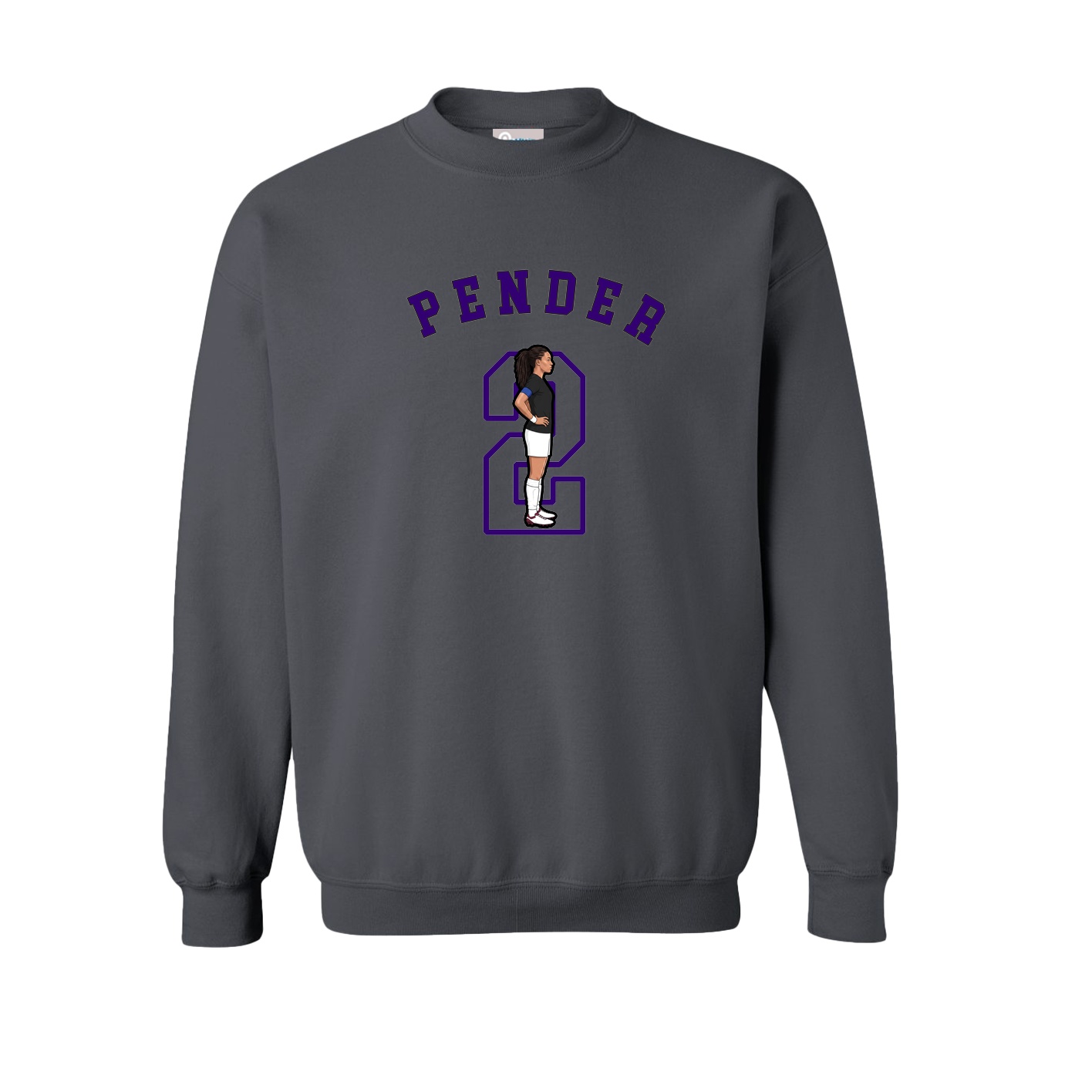 Fleece Crew — Shirsey Arch in Grey