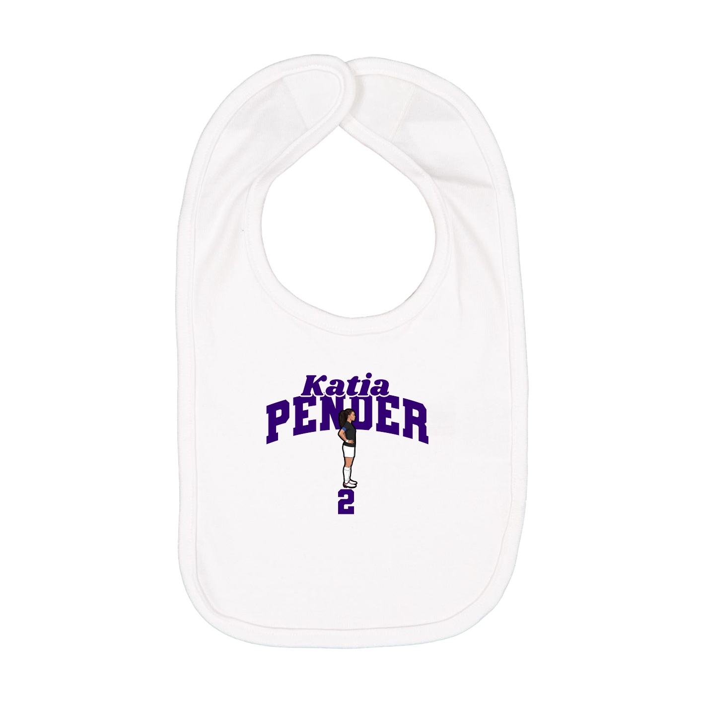 Infant Bib — Signature Arch in White