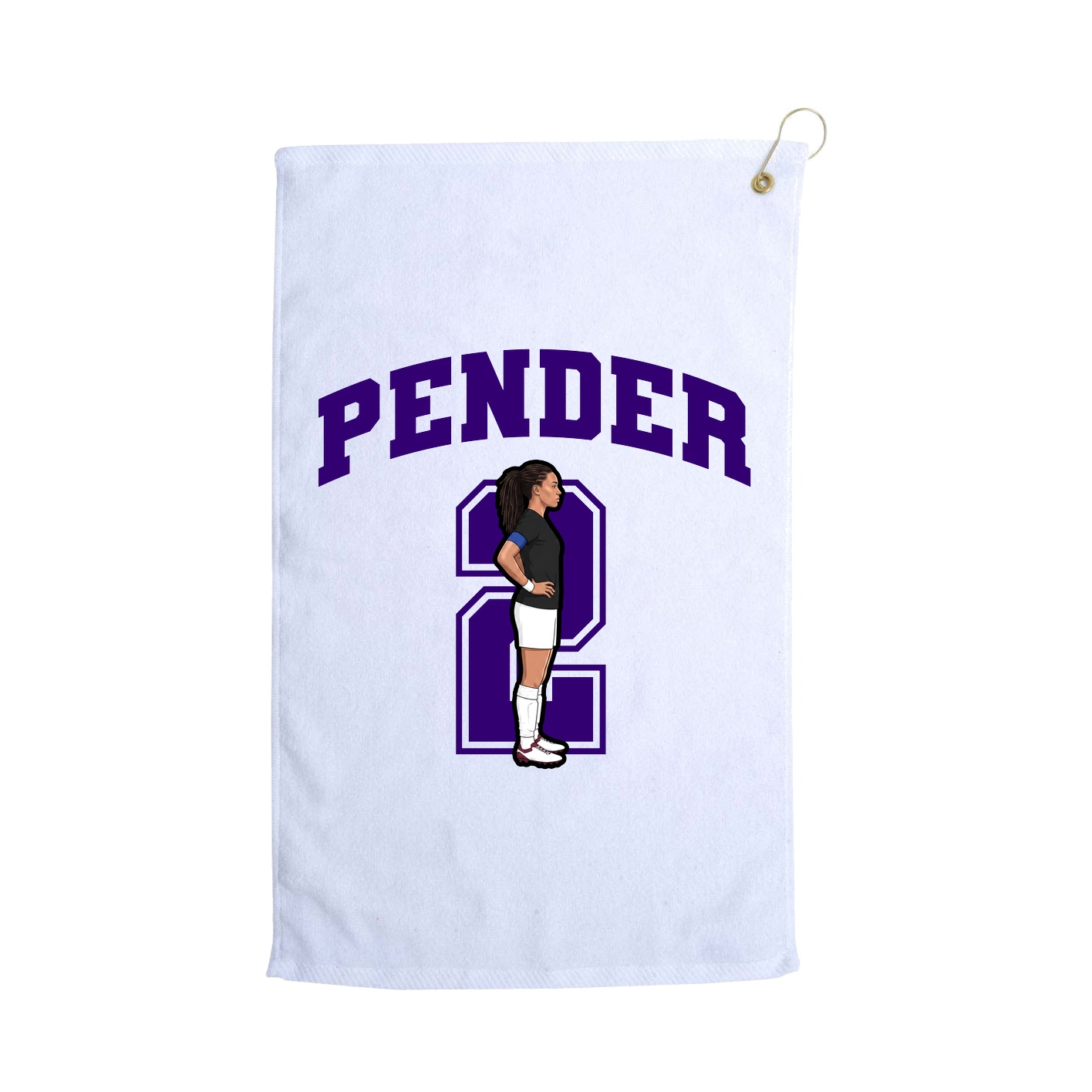 Golf Towel — Number in White