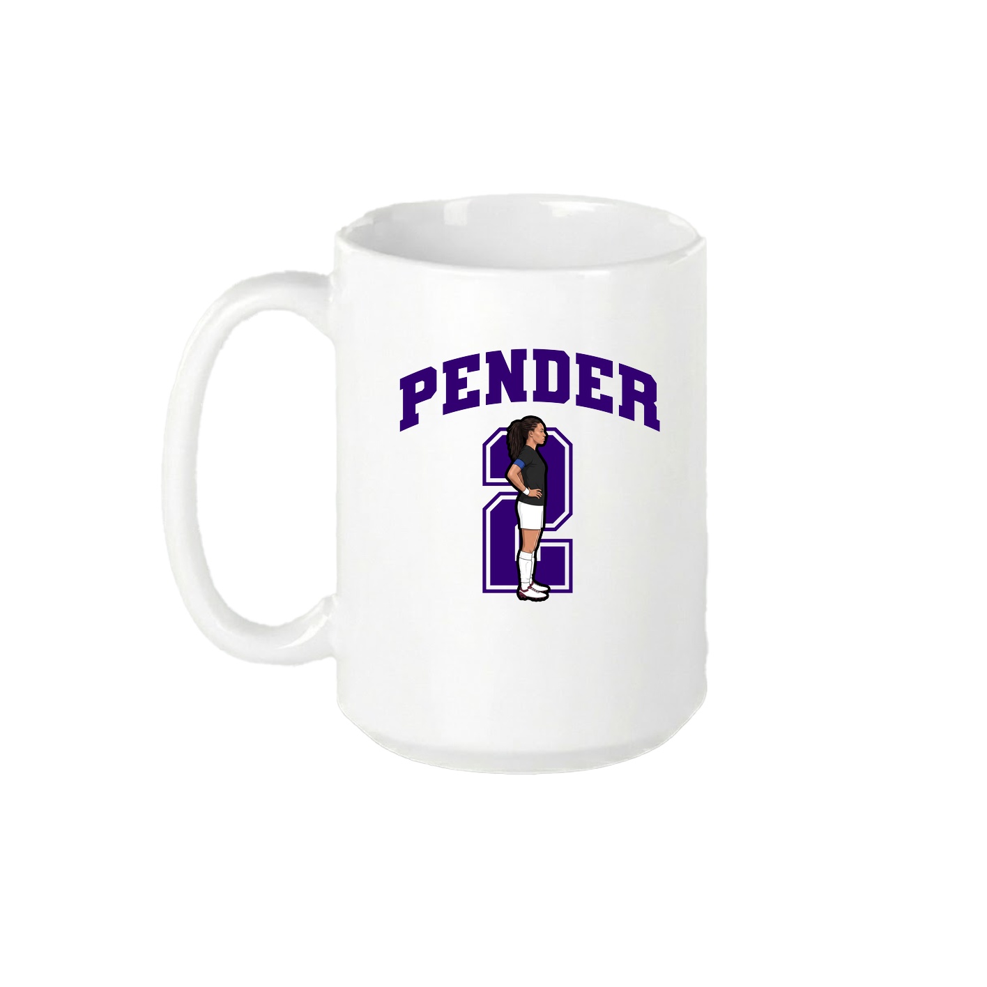 15oz Coffee Mug — Number in White