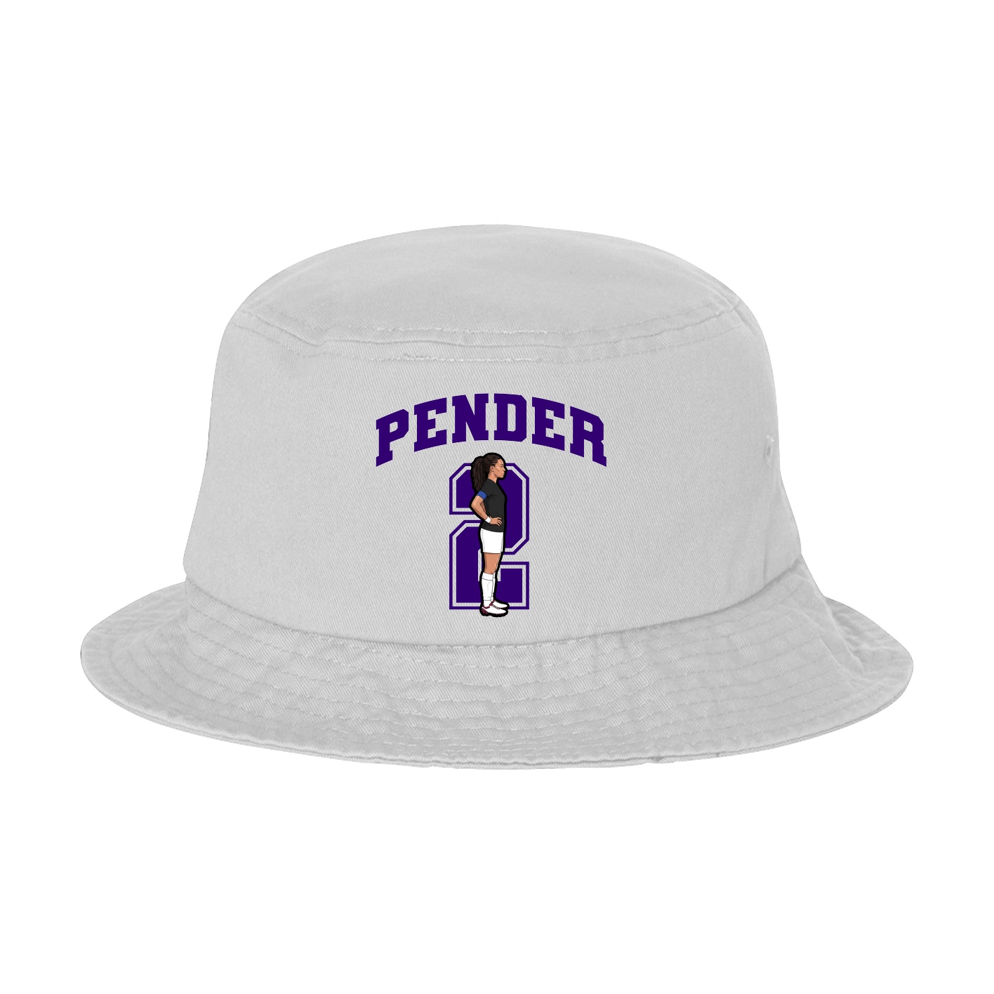 Bucket Cap — Number in White