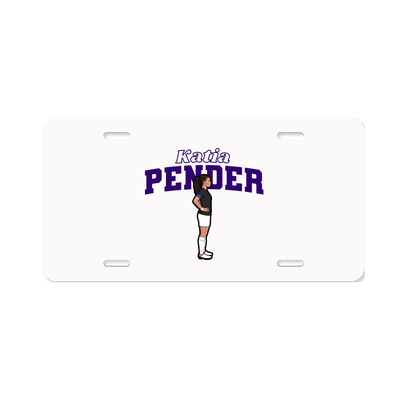 License Plate — Name Arch in Classic