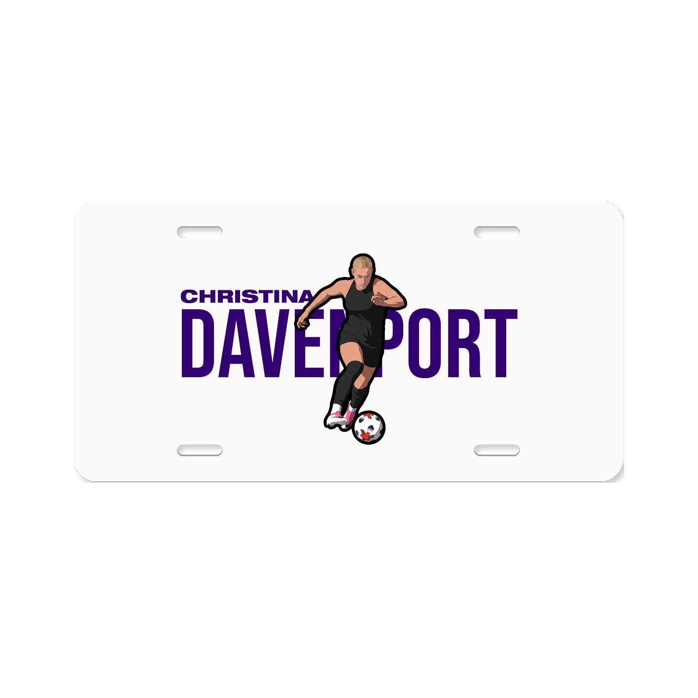 License Plate — Player Name in Classic
