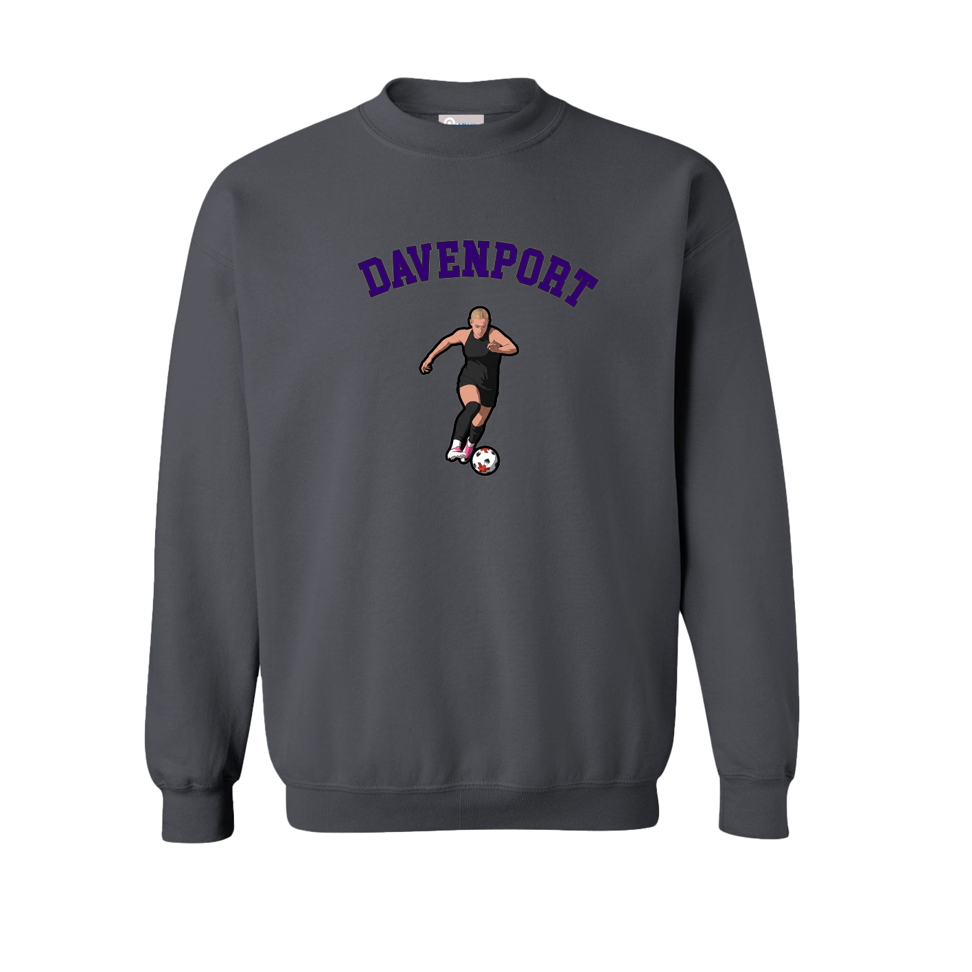 Fleece Crew — Shirsey Arch in Grey