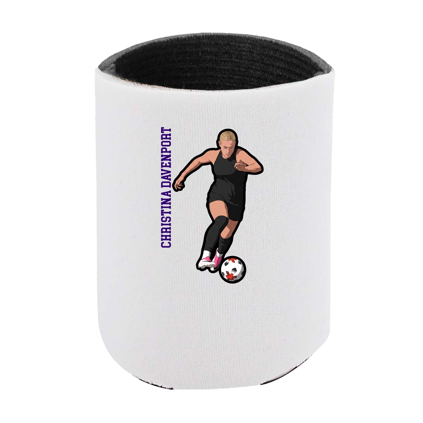 Can Holder — Name Vertical in White