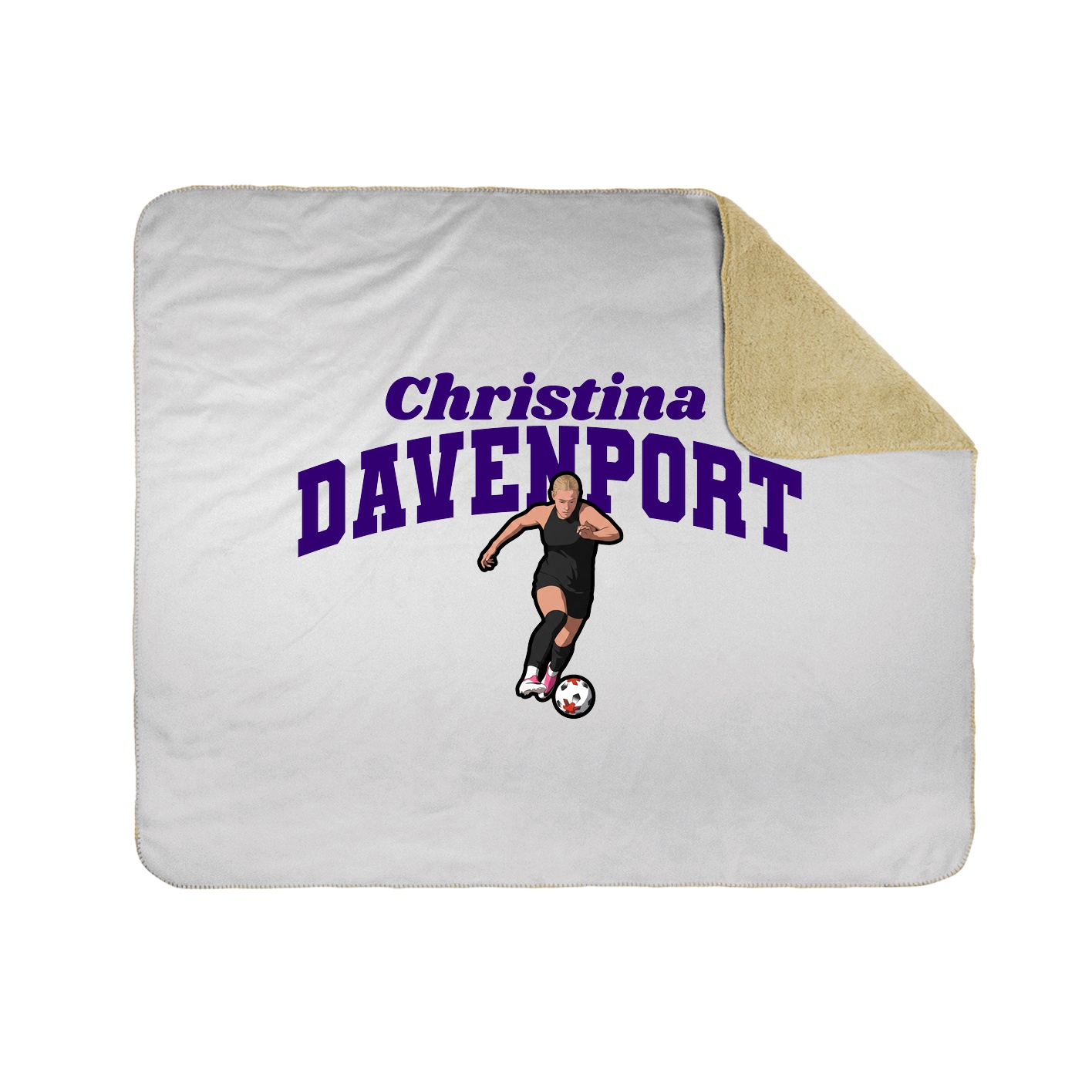 Throw Blanket — Signature Arch in White