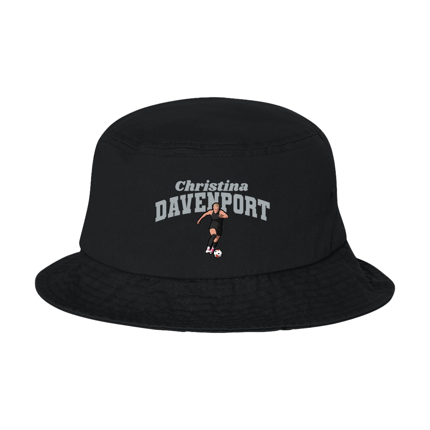 Bucket Cap — Signature Arch in Black
