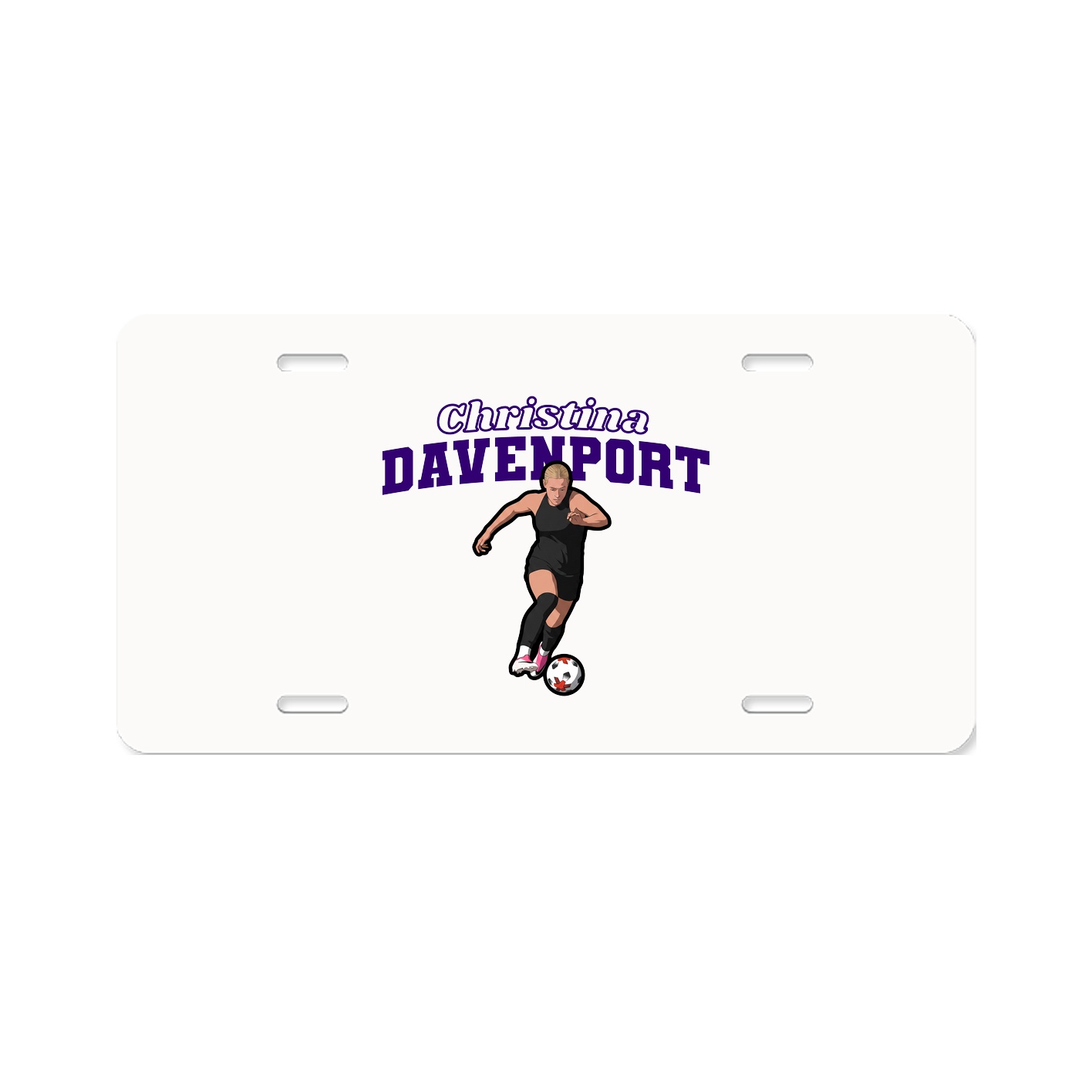 License Plate — Name Arch in Classic