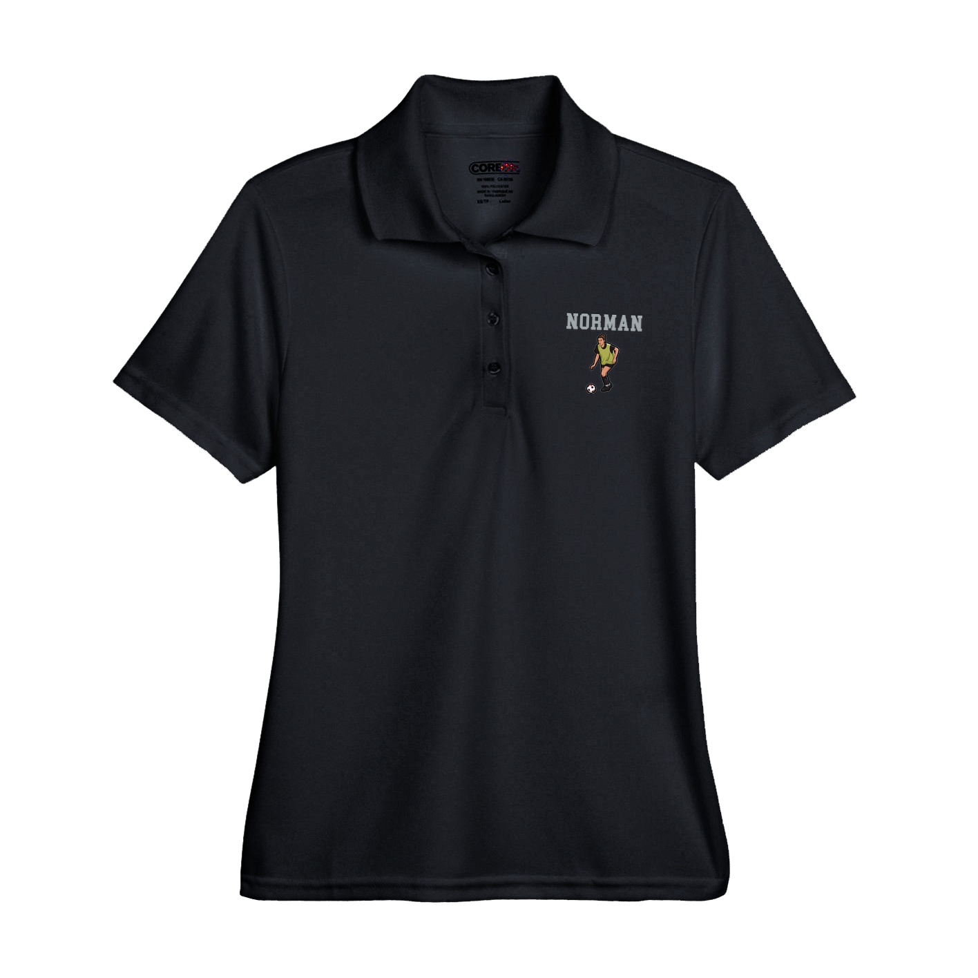 Womens Performance Polo — Shirsey in Black