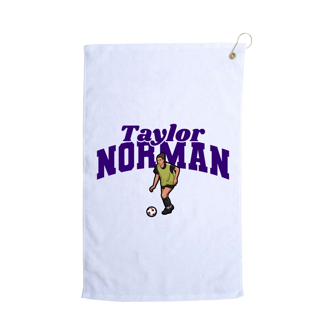 Golf Towel — Signature Arch in White
