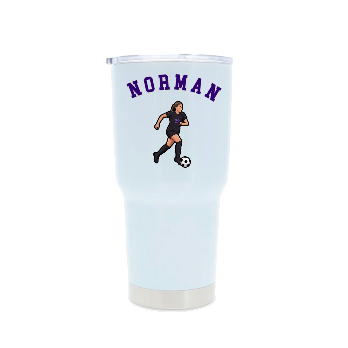 30oz Stainless Steel Tumbler — Shirsey Arch in White