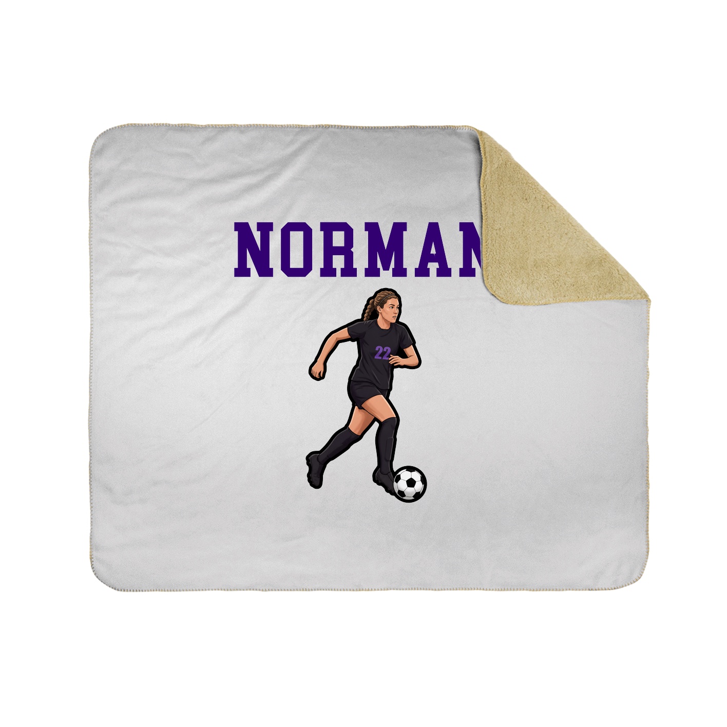 Throw Blanket — Shirsey in White
