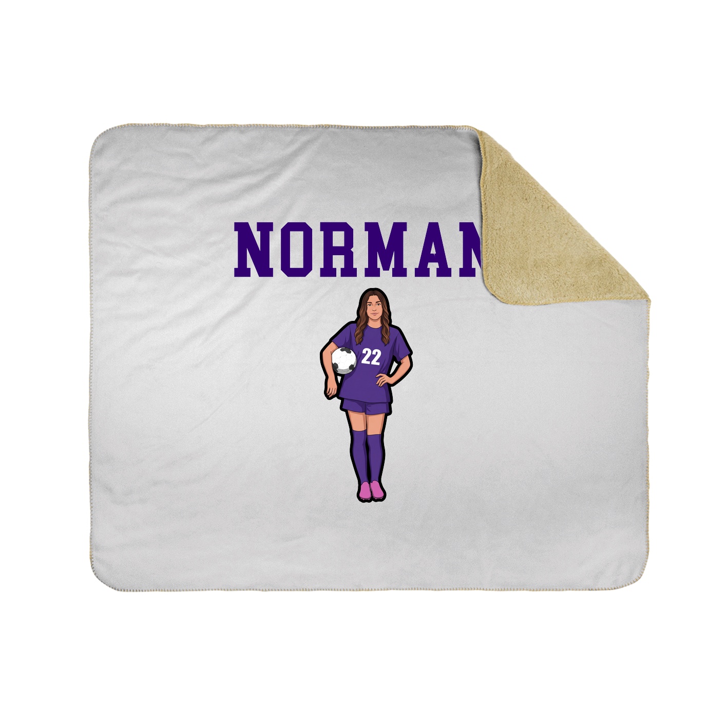 Throw Blanket — Shirsey in White