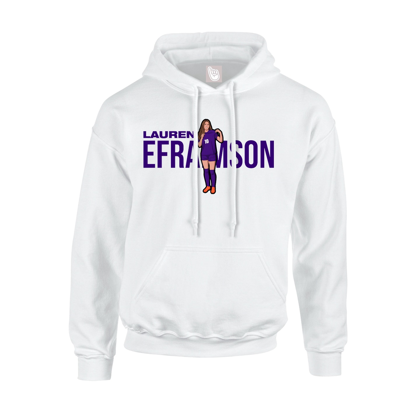 Youth Hoodie — Player Name in White