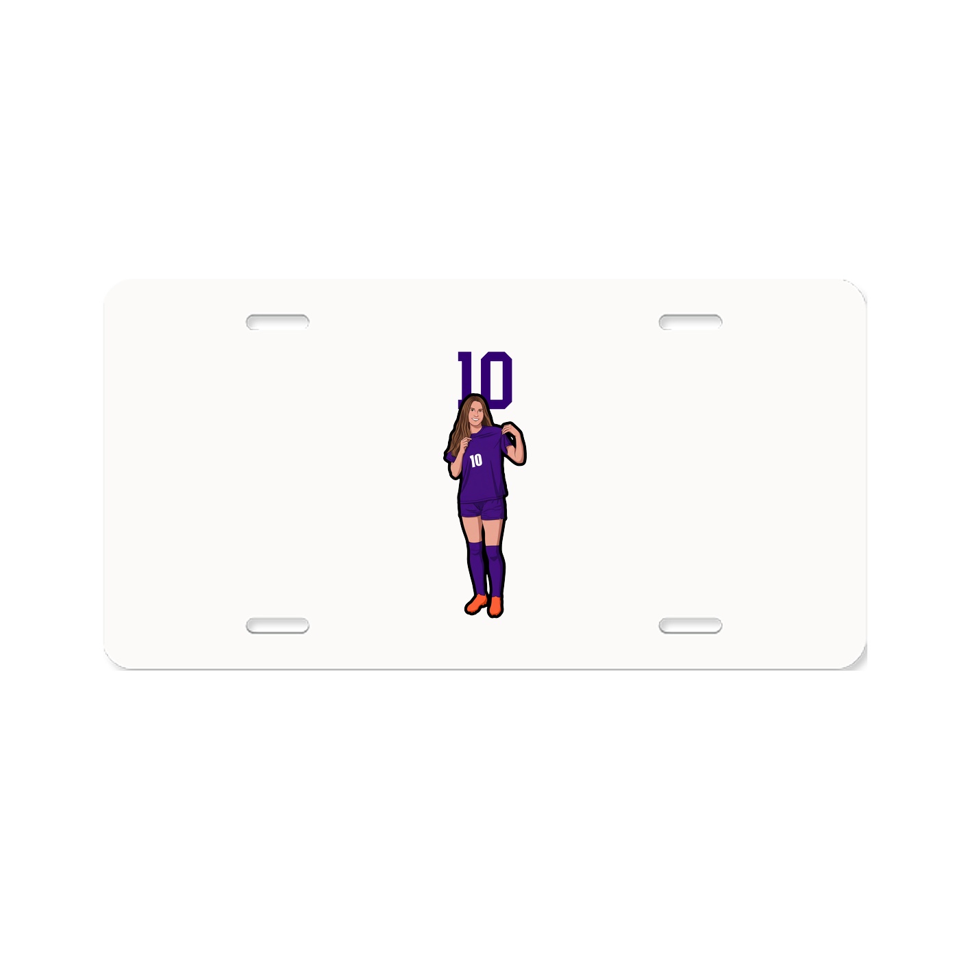 License Plate — Number Top in Classic