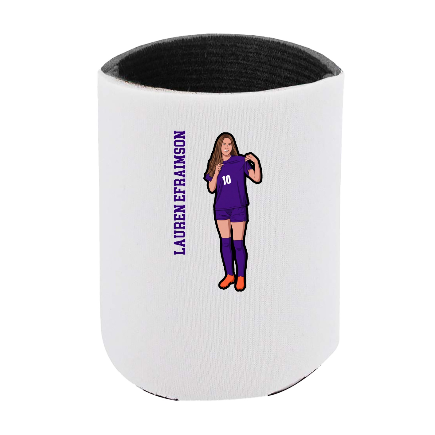 Can Holder — Name Vertical in White