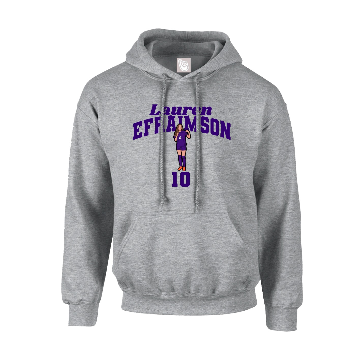 Hoodie — Signature Arch in Grey