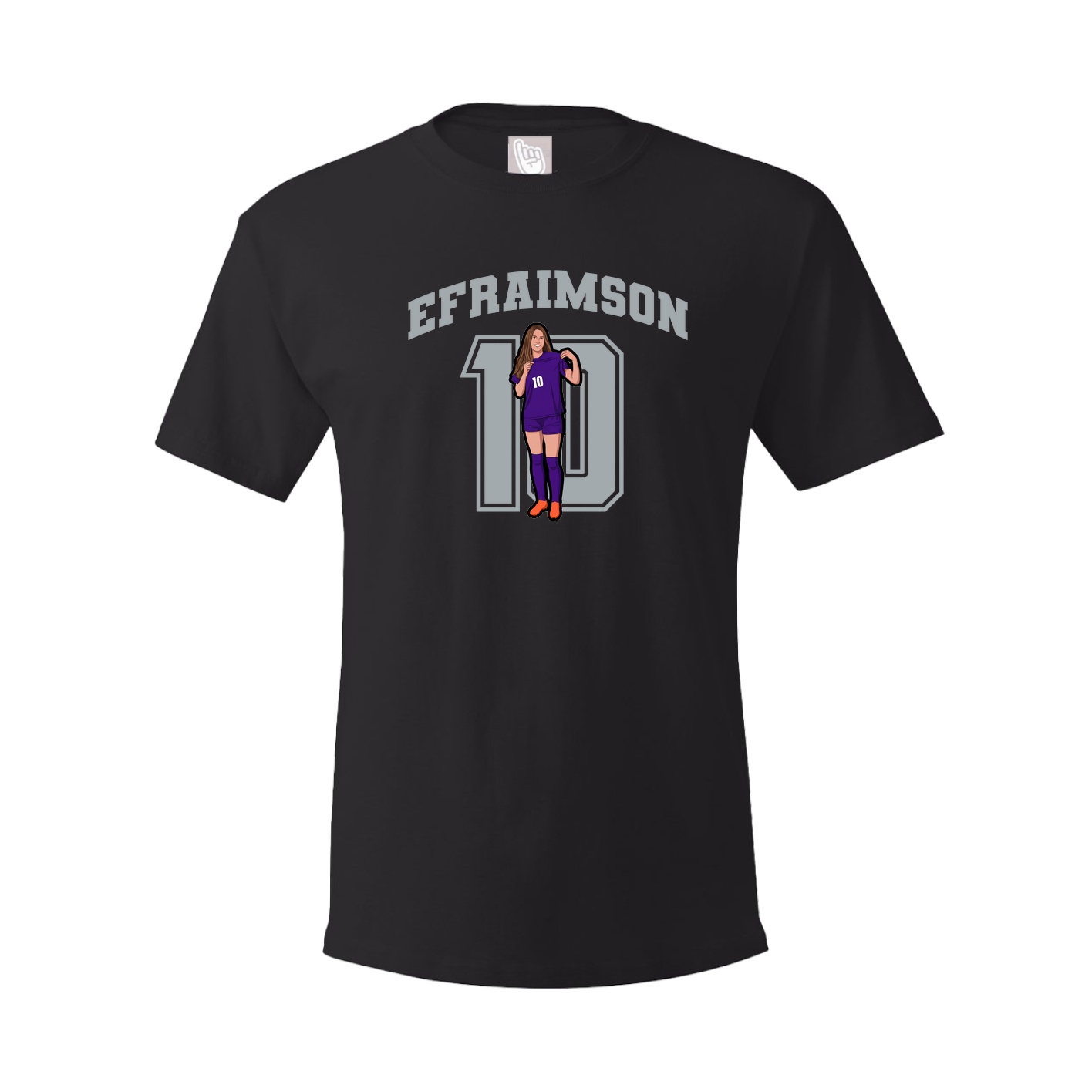 Youth Tee — Number in Black