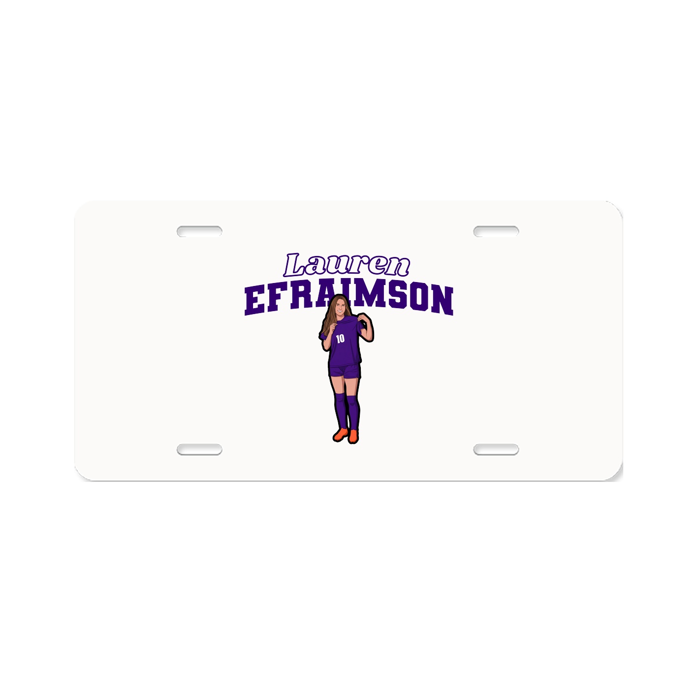 License Plate — Name Arch in Classic