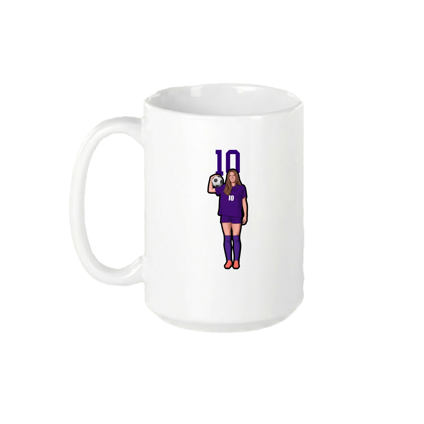 15oz Coffee Mug — Number Top in White