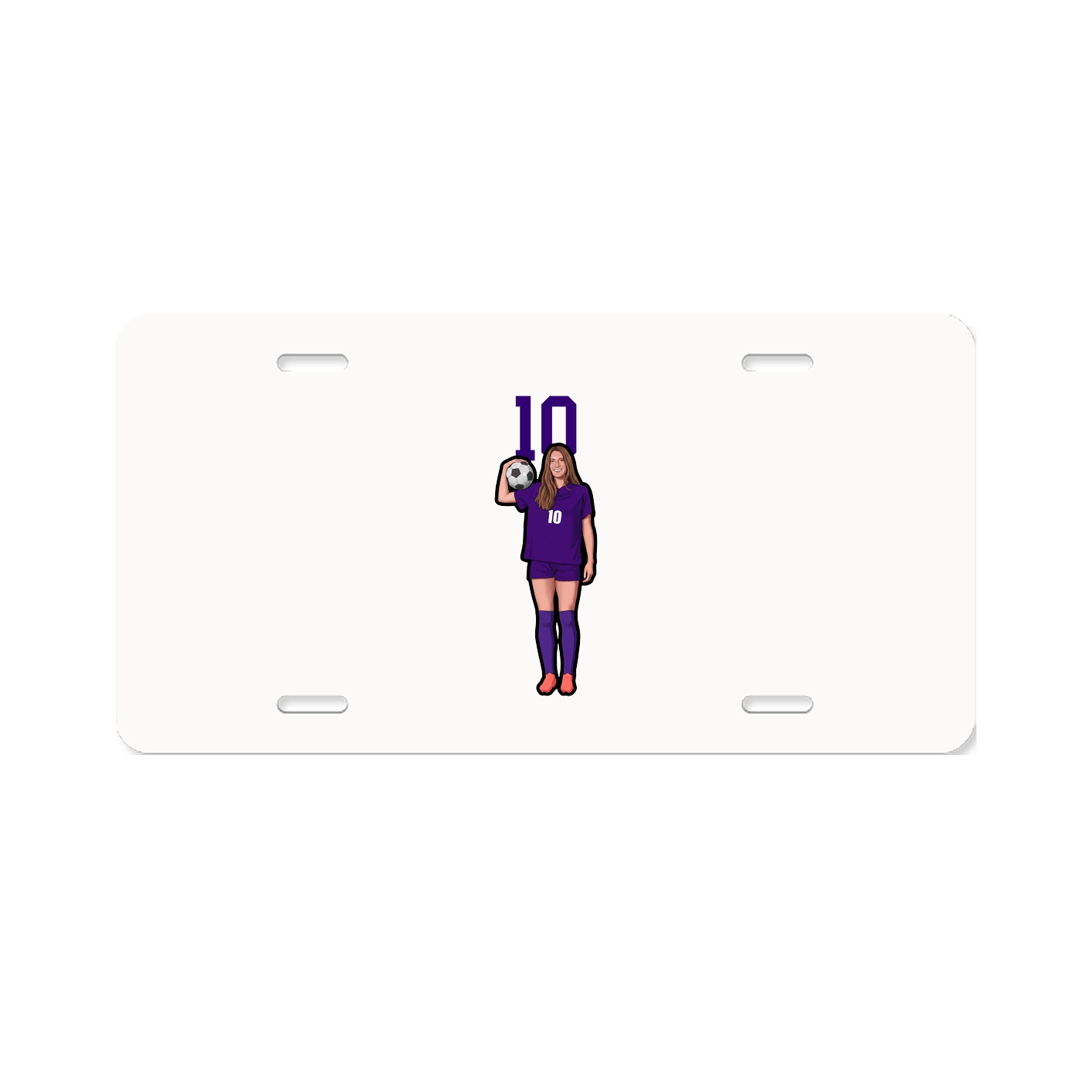 License Plate — Number Top in Classic