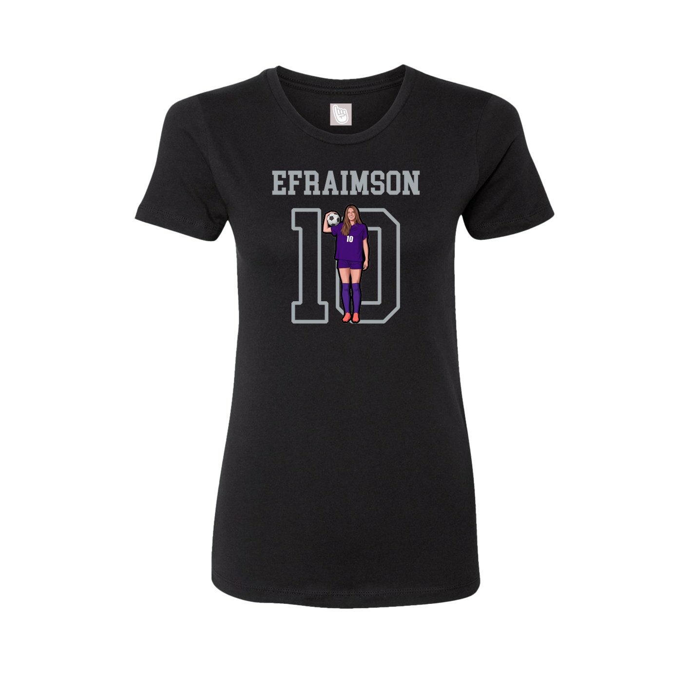 Fitted Women's Tee — Shirsey in Black