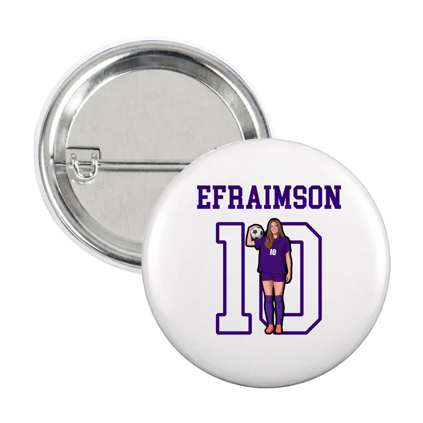Game Day Button — Shirsey in White