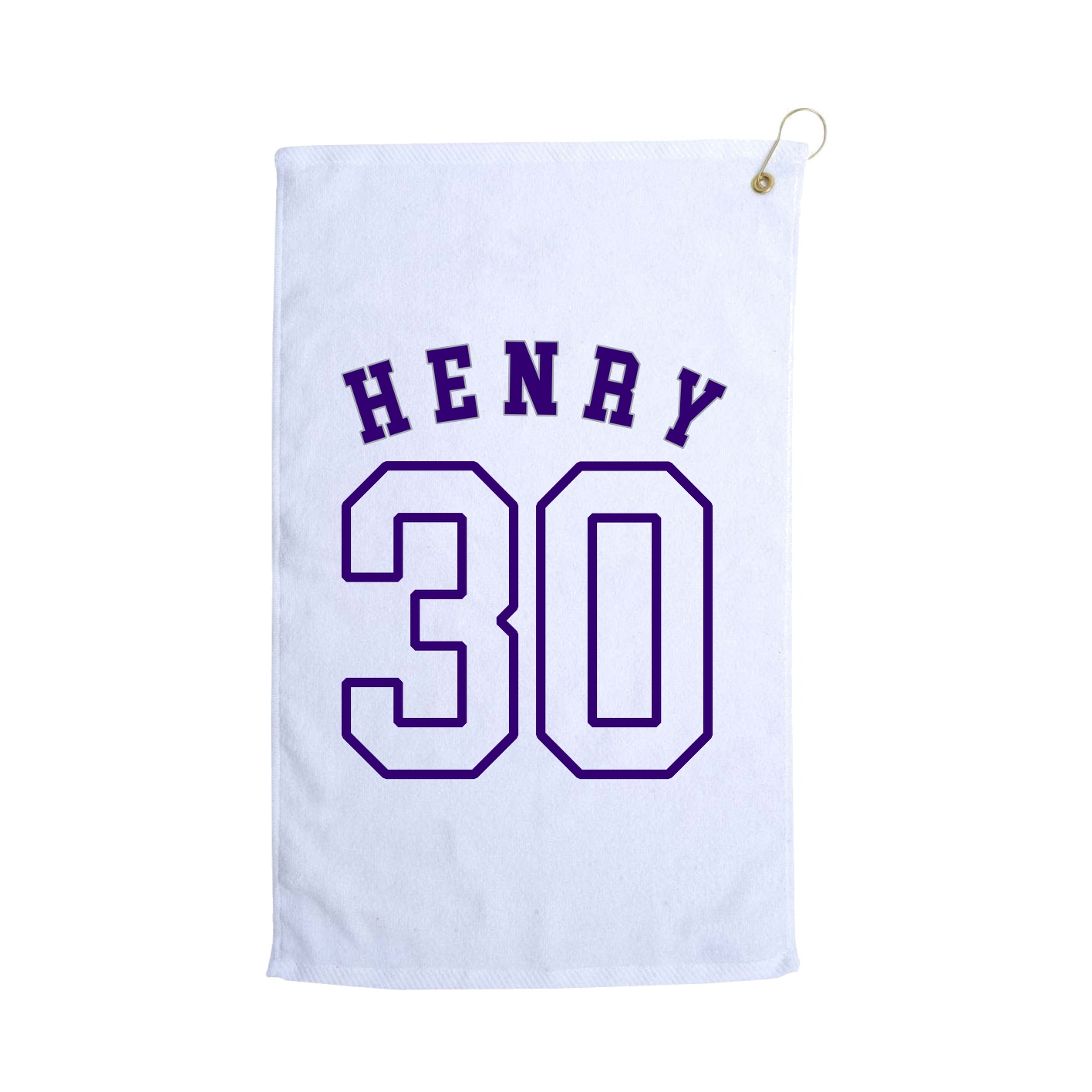 Golf Towel — Shirsey Arch in White
