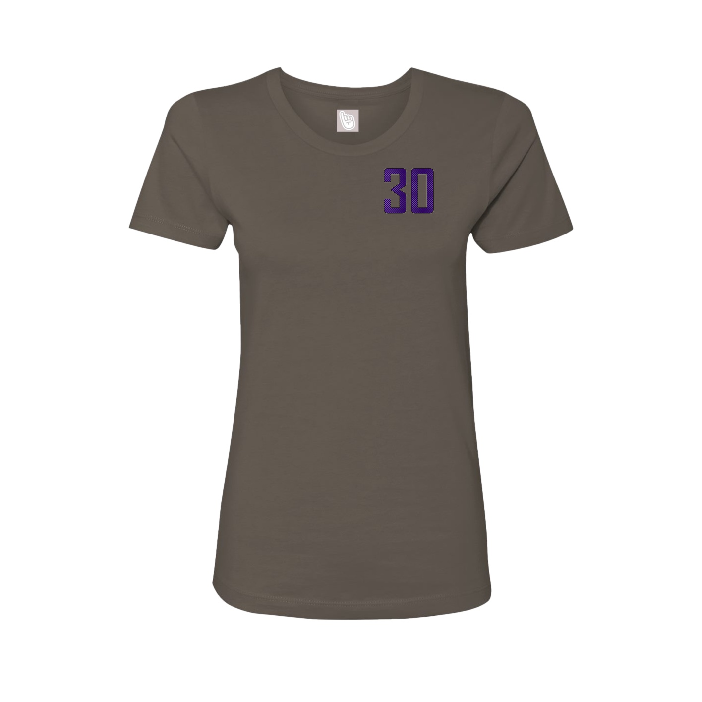 Fitted Women's Tee — Front Shirsy in Grey