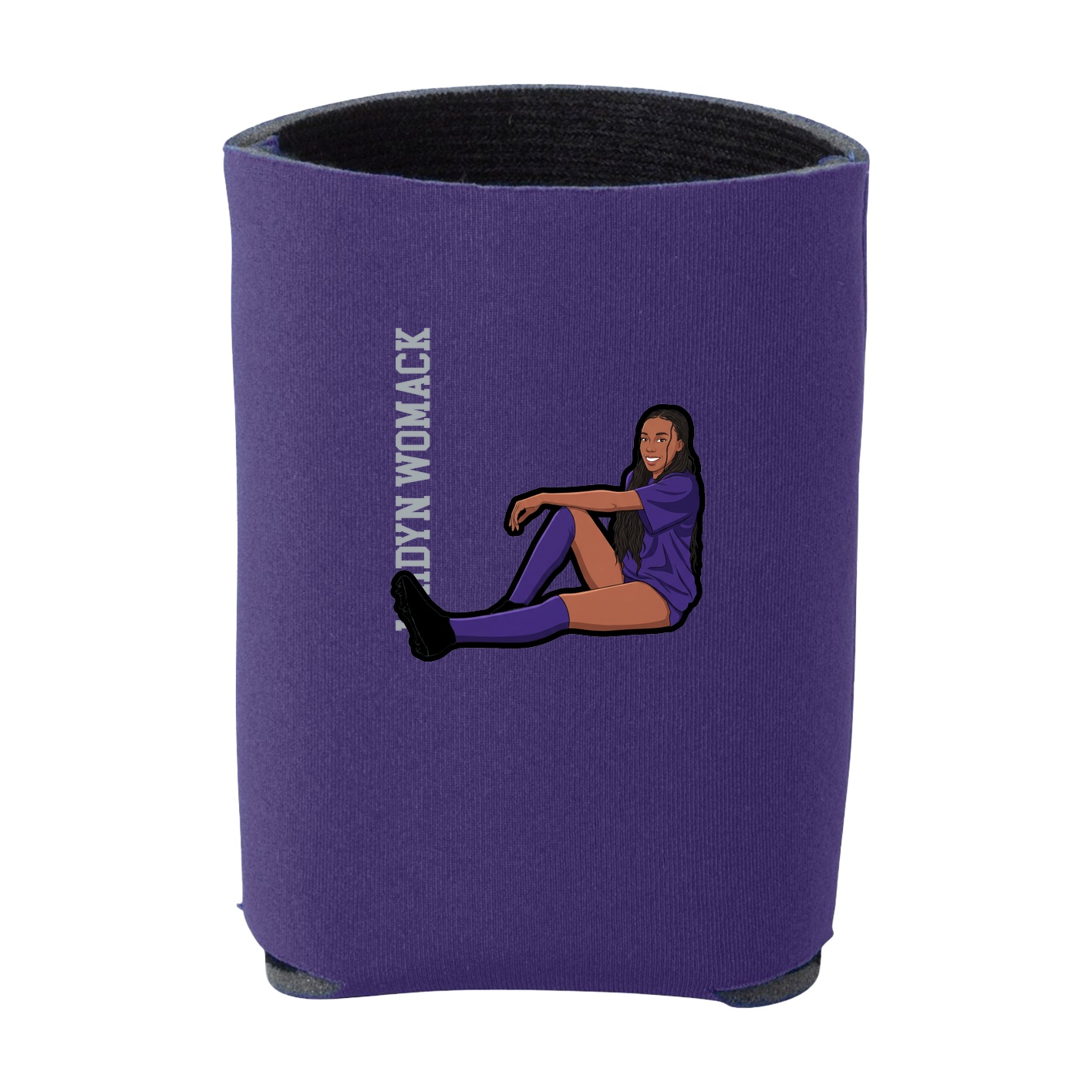Can Holder — Name Vertical in Purple