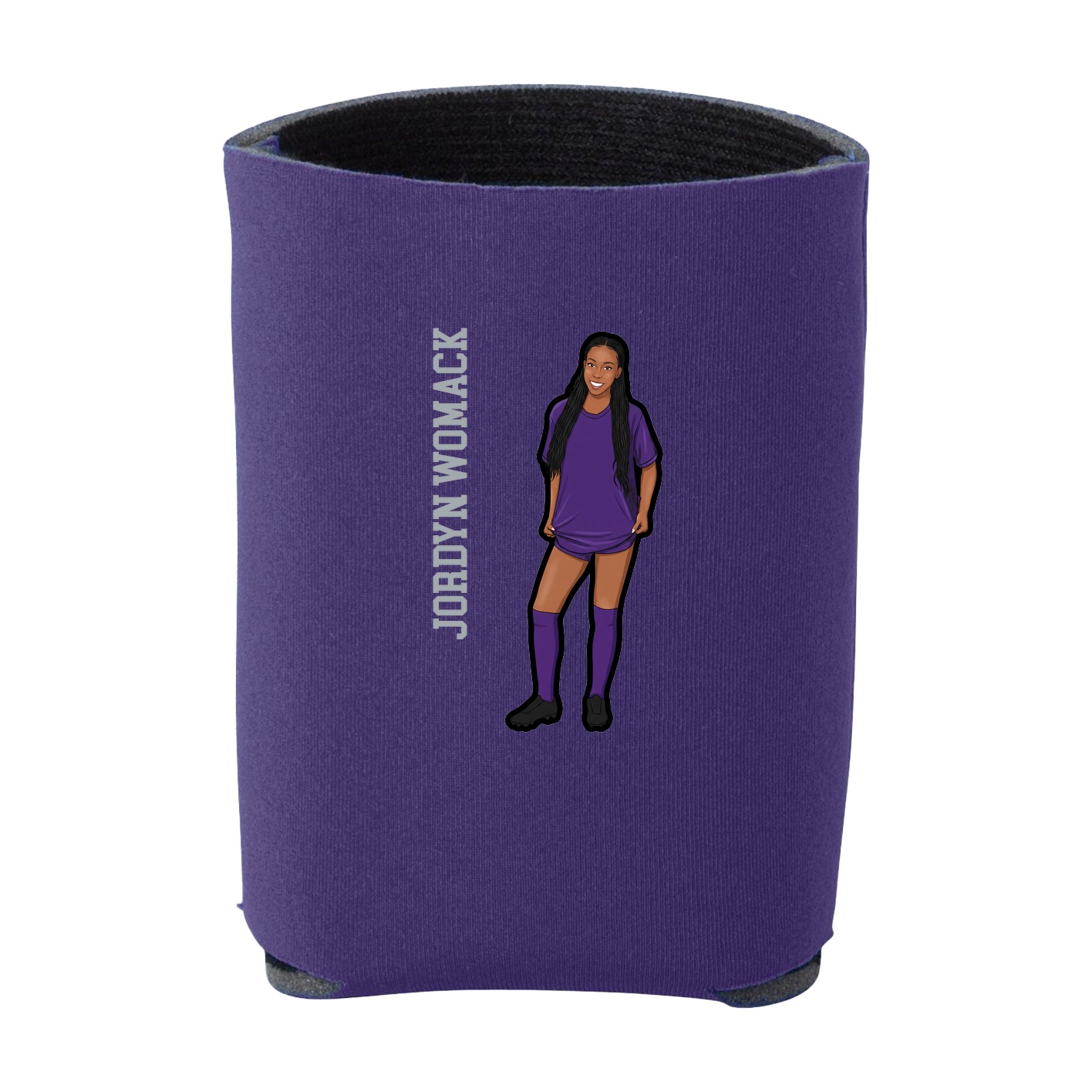 Can Holder — Name Vertical in Purple