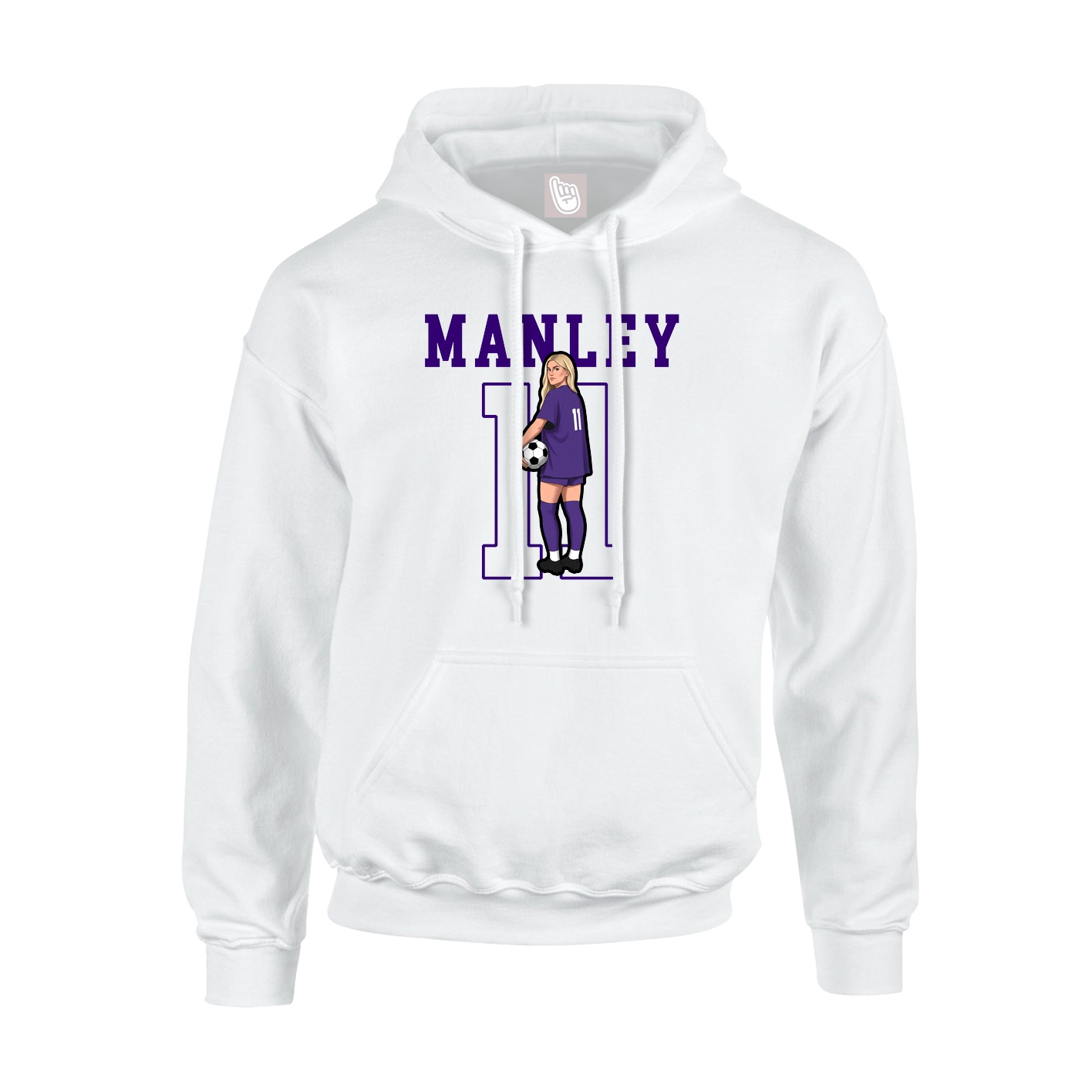 Hoodie — Shirsey in White