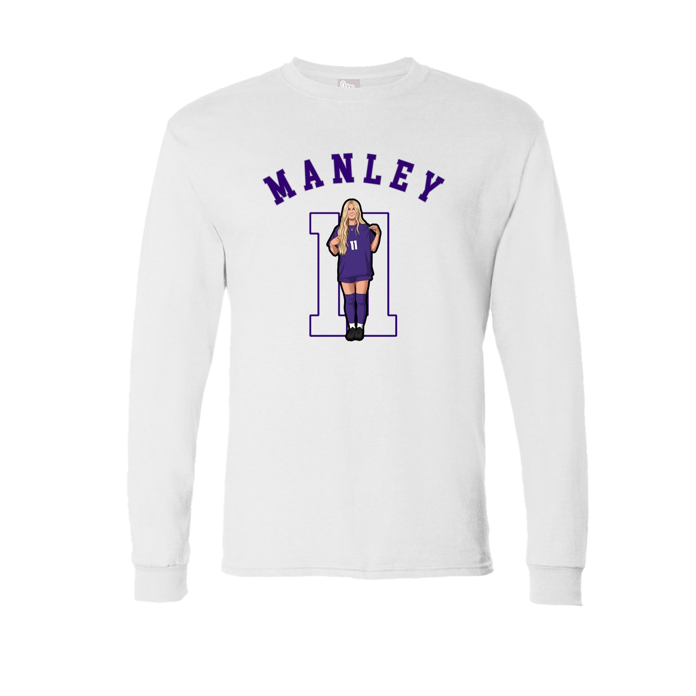 Long Sleeve Tee — Shirsey Arch in White