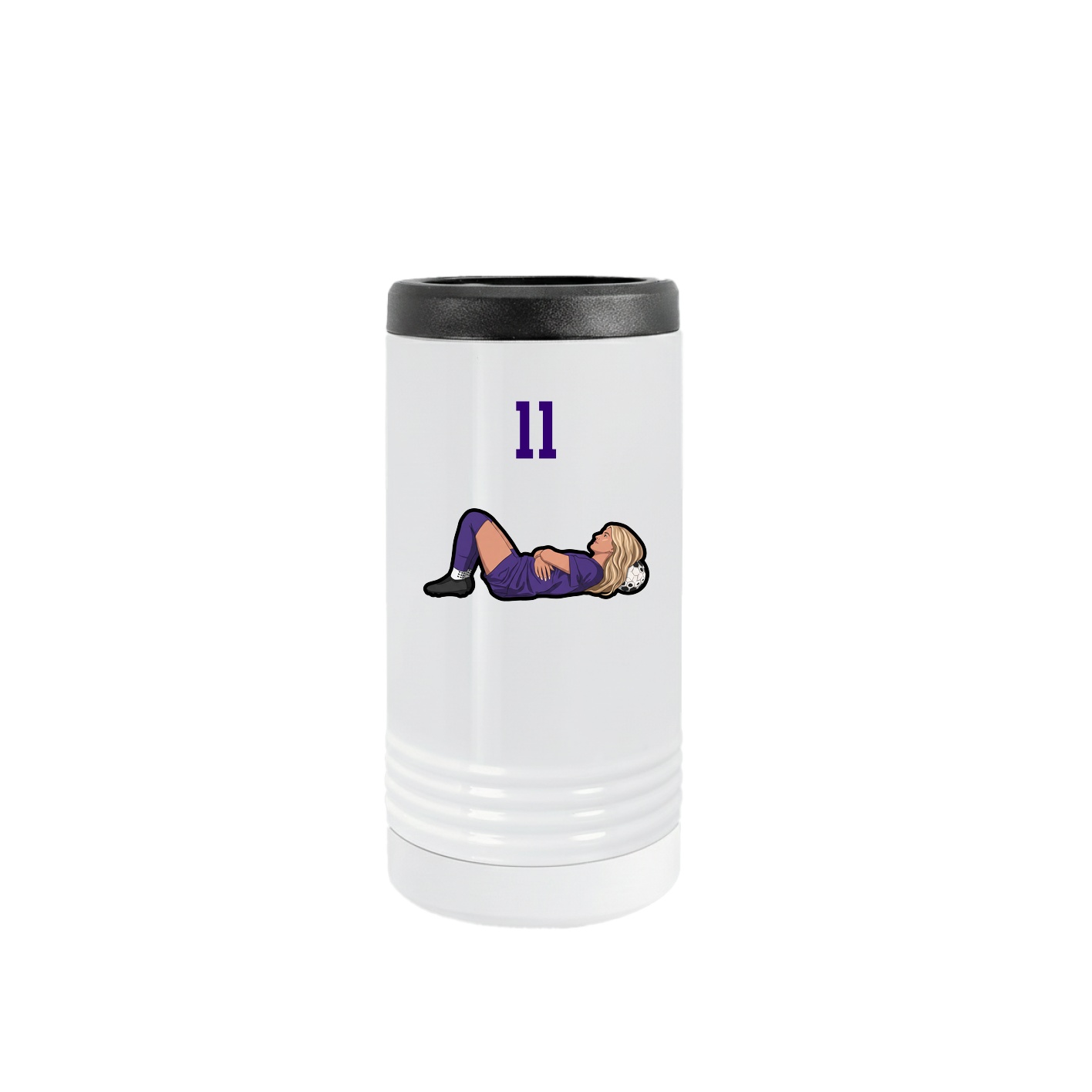 Slim Beverage Holder — Number Top in White
