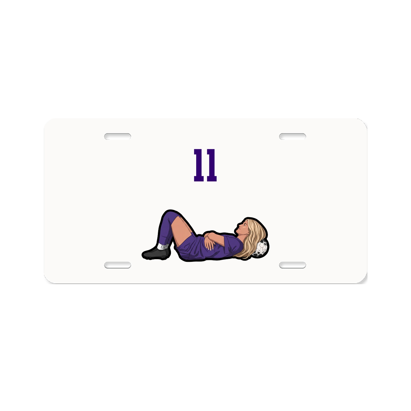 License Plate — Number Top in Classic