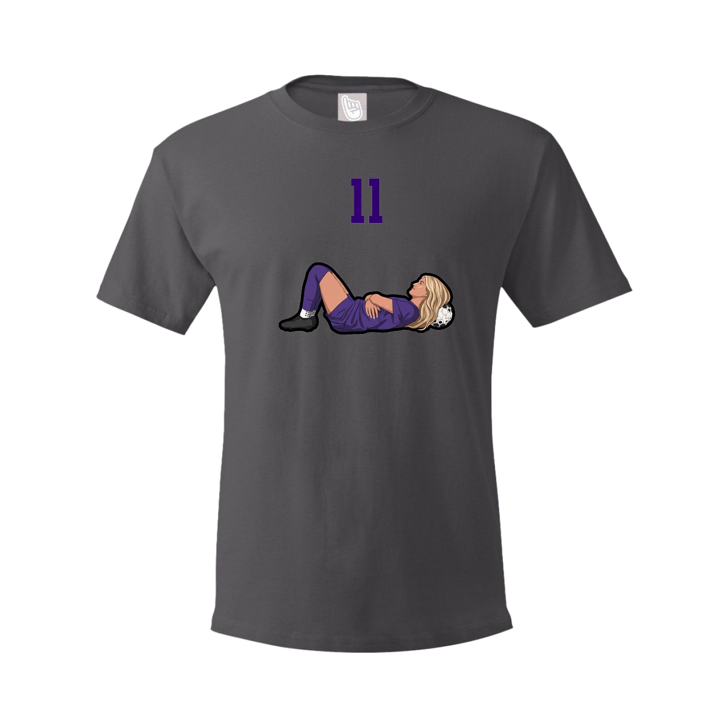 Tee — Number Top in Grey