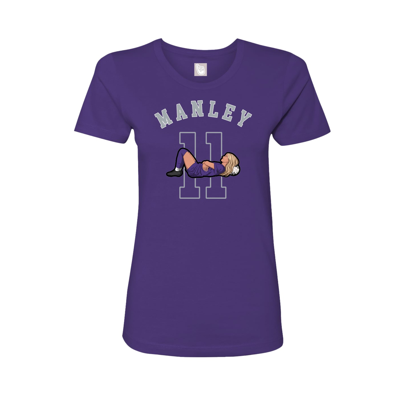 Fitted Women's Tee — Shirsey Arch in Purple