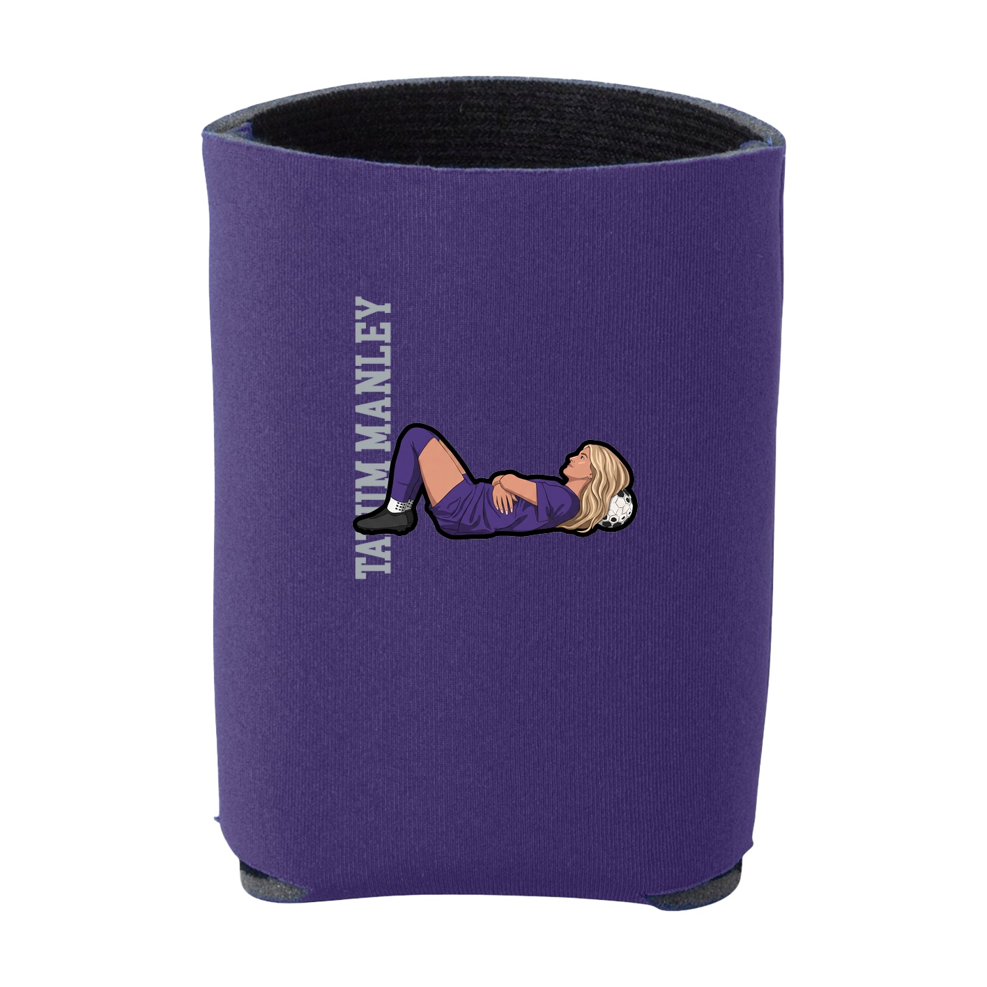 Can Holder — Name Vertical in Purple