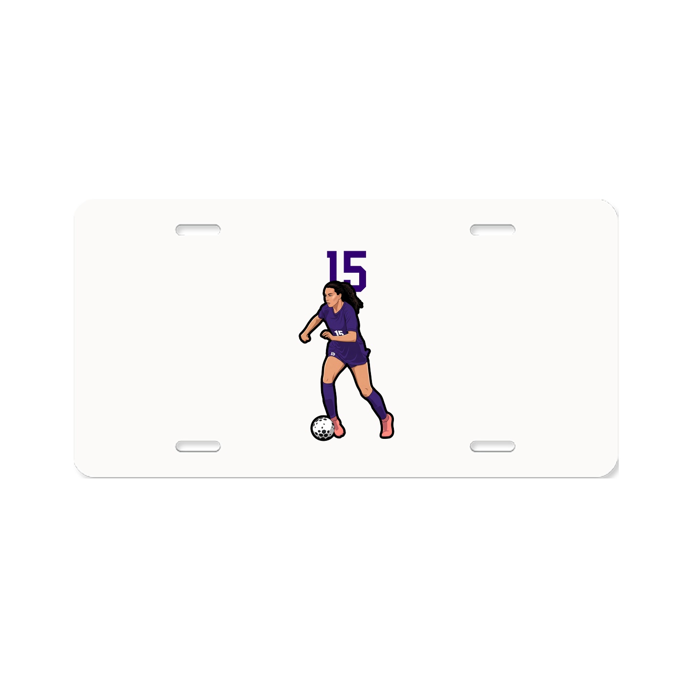 License Plate — Number Top in Classic