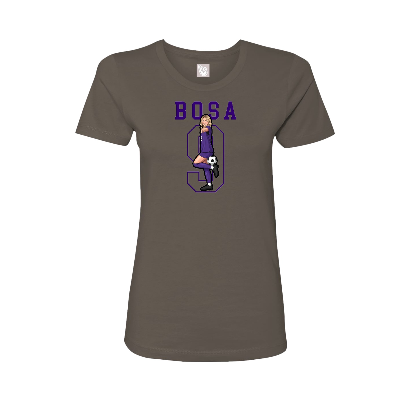 Fitted Women's Tee — Shirsey in Grey