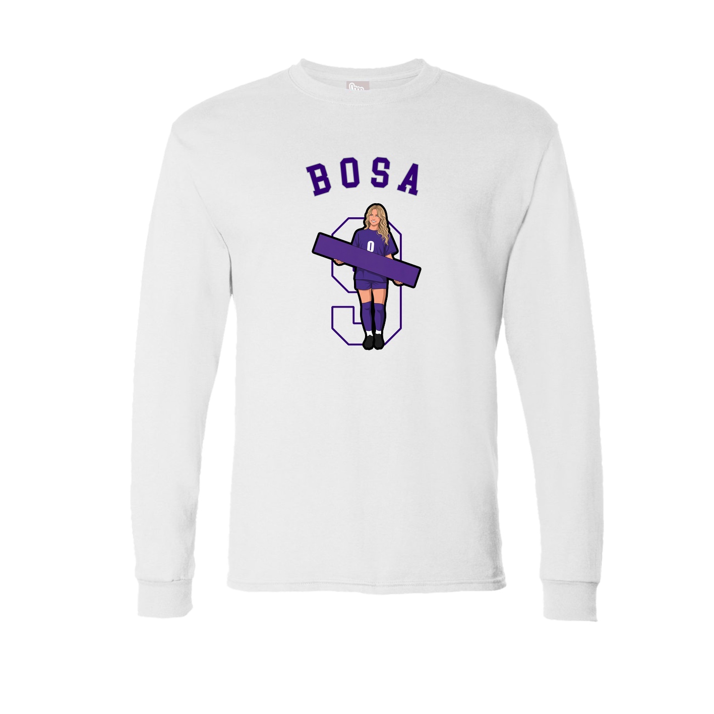 Long Sleeve Tee — Shirsey Arch in White